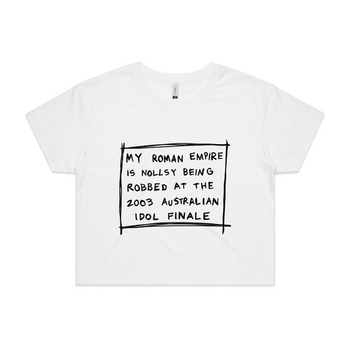 My Roman Empire Tee by Lonely Kids Club. All clothing from our T-shirts to our shorts and hoodies are ethically made, and printed packed and shipped from Sydney.