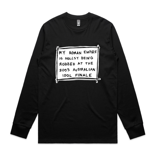 My Roman Empire Tee by Lonely Kids Club. All clothing from our T-shirts to our shorts and hoodies are ethically made, and printed packed and shipped from Sydney.