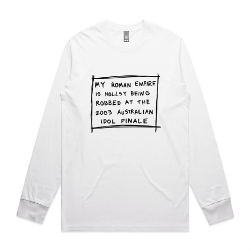 My Roman Empire Tee by Lonely Kids Club. All clothing from our T-shirts to our shorts and hoodies are ethically made, and printed packed and shipped from Sydney.