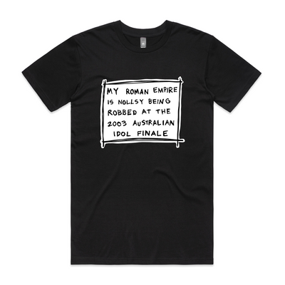 My Roman Empire Tee by Lonely Kids Club. All clothing from our T-shirts to our shorts and hoodies are ethically made, and printed packed and shipped from Sydney.