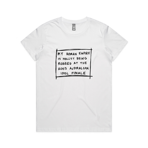 My Roman Empire Tee by Lonely Kids Club. All clothing from our T-shirts to our shorts and hoodies are ethically made, and printed packed and shipped from Sydney.