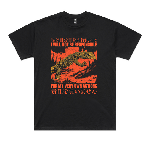 My Own Actions Tee by Lonely Kids Club. All clothing from our T-shirts to our shorts and hoodies are ethically made, and printed packed and shipped from Sydney.