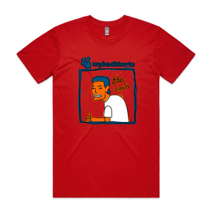 Mybackhurts Tee by Lonely Kids Club. All clothing from our T-shirts to our shorts and hoodies are ethically made, and printed packed and shipped from Sydney.
