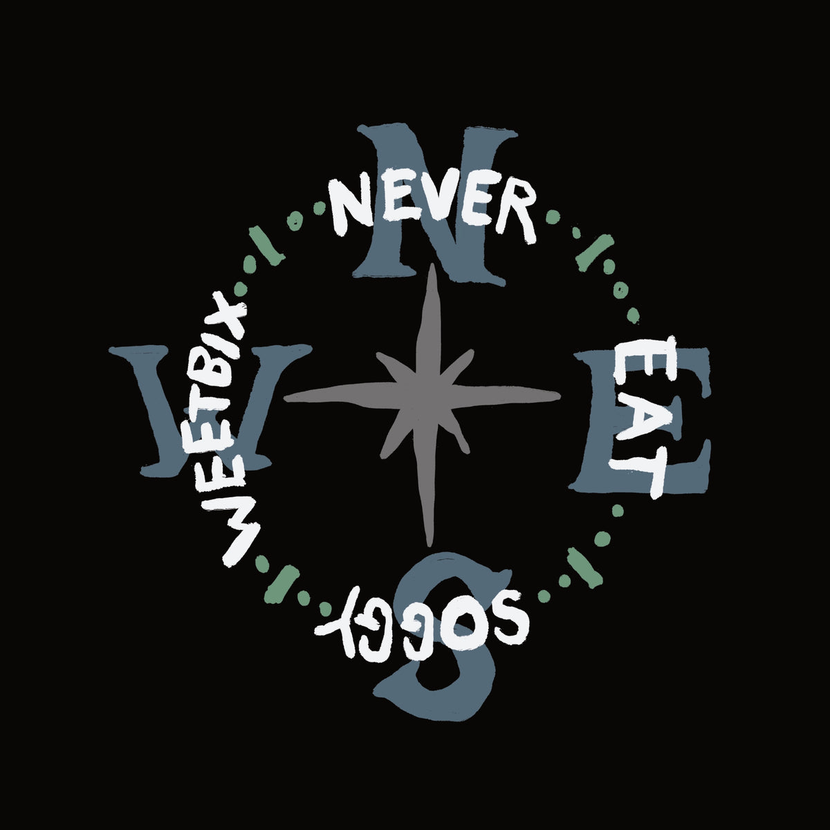 Never Eat Soggy Weetbix t-shirt by Lonely Kids Club