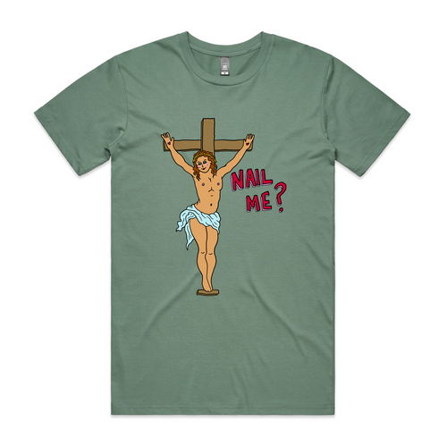 Nail Me Tee by Lonely Kids Club. All clothing from our T-shirts to our shorts and hoodies are ethically made, and printed packed and shipped from Sydney.