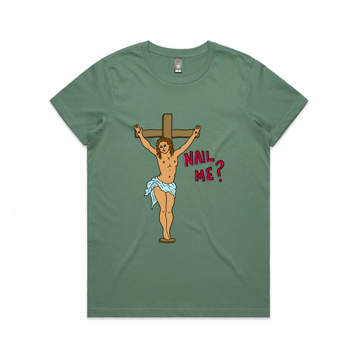 Nail Me Tee by Lonely Kids Club. All clothing from our T-shirts to our shorts and hoodies are ethically made, and printed packed and shipped from Sydney.