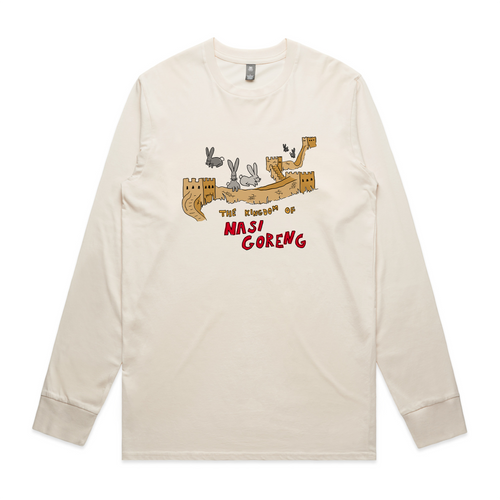 Nasi Goreng Tee by Lonely Kids Club. All clothing from our T-shirts to our shorts and hoodies are ethically made, and printed packed and shipped from Sydney.