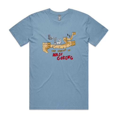 Nasi Goreng Tee by Lonely Kids Club. All clothing from our T-shirts to our shorts and hoodies are ethically made, and printed packed and shipped from Sydney.