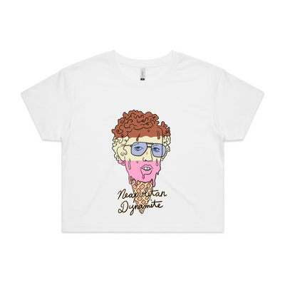 Neapolitan Dynamite Tee by Lonely Kids Club. All clothing from our T-shirts to our shorts and hoodies are ethically made, and printed packed and shipped from Sydney.