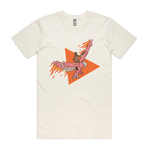 Ned Kelly Galah Tee by Lonely Kids Club. All clothing from our T-shirts to our shorts and hoodies are ethically made, and printed packed and shipped from Sydney.