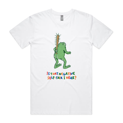 Negative Self Talk Tee by Lonely Kids Club. All clothing from our T-shirts to our shorts and hoodies are ethically made, and printed packed and shipped from Sydney.