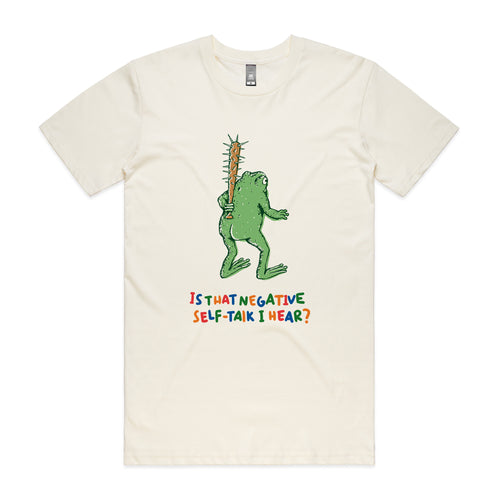 Negative Self Talk Tee by Lonely Kids Club. All clothing from our T-shirts to our shorts and hoodies are ethically made, and printed packed and shipped from Sydney.