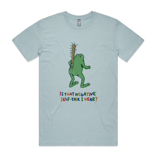 Negative Self Talk Tee by Lonely Kids Club. All clothing from our T-shirts to our shorts and hoodies are ethically made, and printed packed and shipped from Sydney.