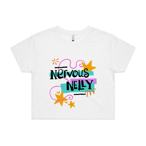 Nervous Nelly Tee by Lonely Kids Club. All clothing from our T-shirts to our shorts and hoodies are ethically made, and printed packed and shipped from Sydney.