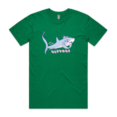 Nervous Shark Tee by Lonely Kids Club. All clothing from our T-shirts to our shorts and hoodies are ethically made, and printed packed and shipped from Sydney.