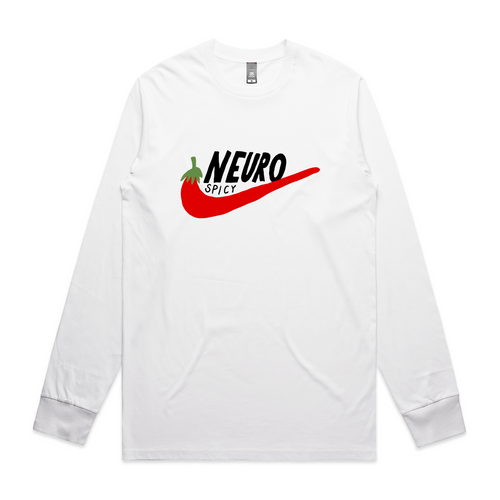 Neuro Spicy Tee by Lonely Kids Club. All clothing from our T-shirts to our shorts and hoodies are ethically made, and printed packed and shipped from Sydney.