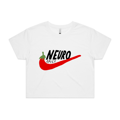 Neuro Spicy Tee by Lonely Kids Club. All clothing from our T-shirts to our shorts and hoodies are ethically made, and printed packed and shipped from Sydney.
