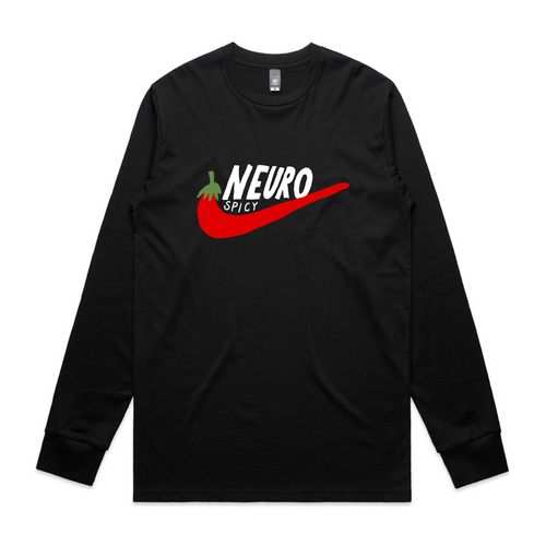 Neuro Spicy Tee by Lonely Kids Club. All clothing from our T-shirts to our shorts and hoodies are ethically made, and printed packed and shipped from Sydney.