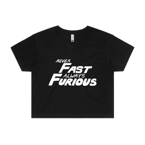 Never Fast Always Furious Tee by Lonely Kids Club. All clothing from our T-shirts to our shorts and hoodies are ethically made, and printed packed and shipped from Sydney.
