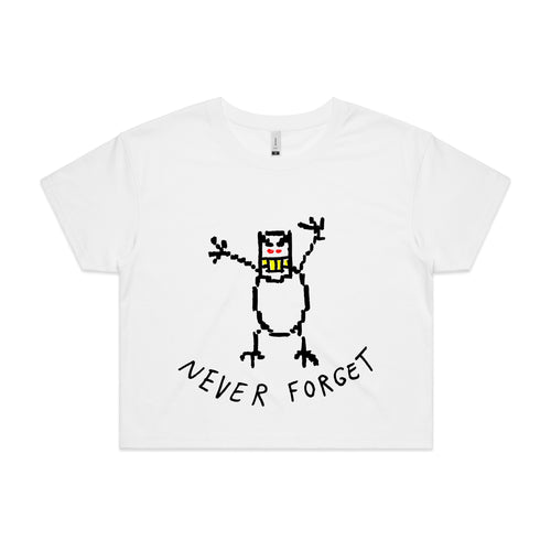 Never Forget by Lonely Kids Club. All clothing from our T-shirts to our shorts and hoodies are ethically made, and printed packed and shipped from Sydney.