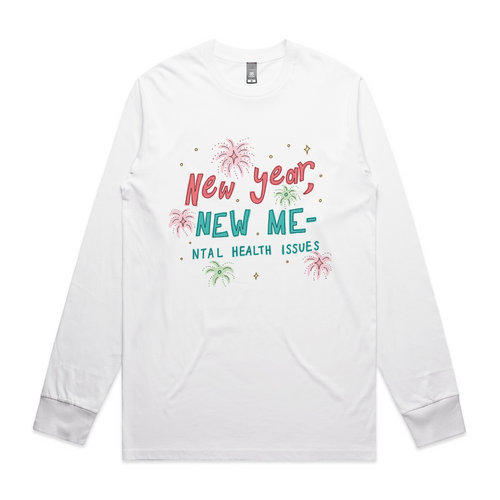 New Year, New Me Tee by Lonely Kids Club. All clothing from our T-shirts to our shorts and hoodies are ethically made, and printed packed and shipped from Sydney.