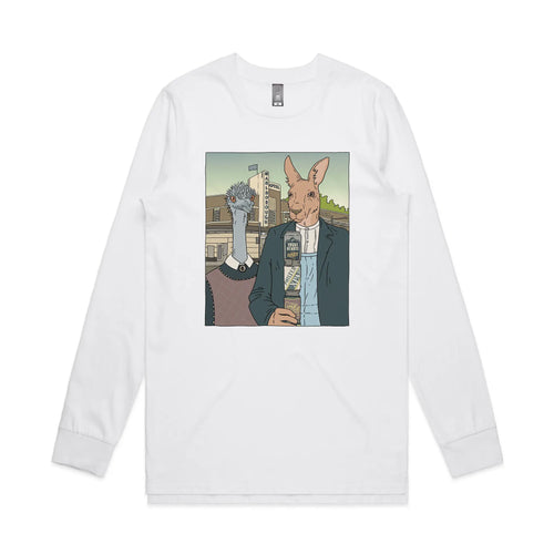 Newtown Gothic Tee by Lonely Kids Club. All clothing from our T-shirts to our shorts and hoodies are ethically made, and printed packed and shipped from Sydney.
