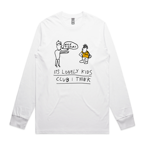 Nice T-Shirt by Lonely Kids Club. All clothing from our T-shirts to our shorts and hoodies are ethically made, and printed packed and shipped from Sydney.