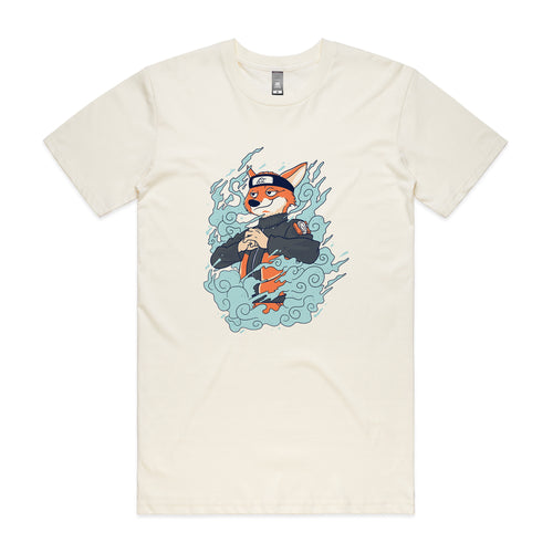 Ninja Fox Tee by Lonely Kids Club. All clothing from our T-shirts to our shorts and hoodies are ethically made, and printed packed and shipped from Sydney.