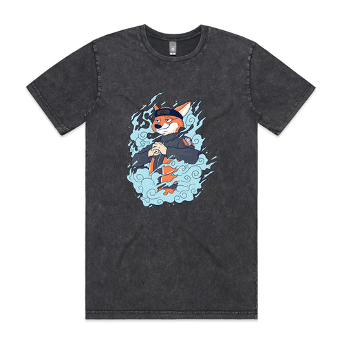 Ninja Fox Tee by Lonely Kids Club. All clothing from our T-shirts to our shorts and hoodies are ethically made, and printed packed and shipped from Sydney.