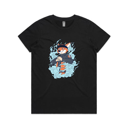 Ninja Fox Tee by Lonely Kids Club. All clothing from our T-shirts to our shorts and hoodies are ethically made, and printed packed and shipped from Sydney.