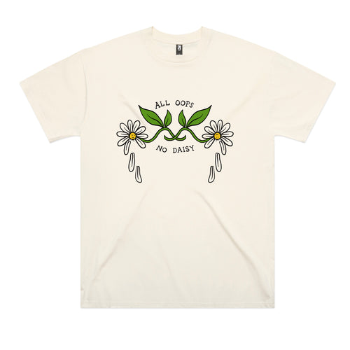 No Daisy Tee by Lonely Kids Club. All clothing from our T-shirts to our shorts and hoodies are ethically made, and printed packed and shipped from Sydney.
