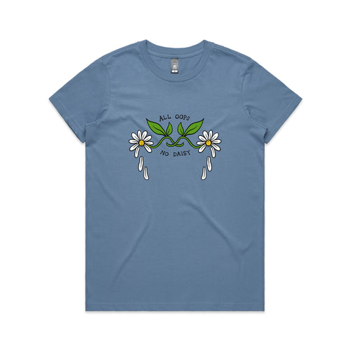 No Daisy Tee by Lonely Kids Club. All clothing from our T-shirts to our shorts and hoodies are ethically made, and printed packed and shipped from Sydney.
