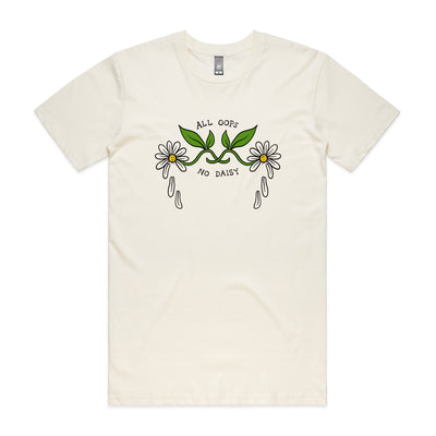 No Daisy Tee by Lonely Kids Club. All clothing from our T-shirts to our shorts and hoodies are ethically made, and printed packed and shipped from Sydney.