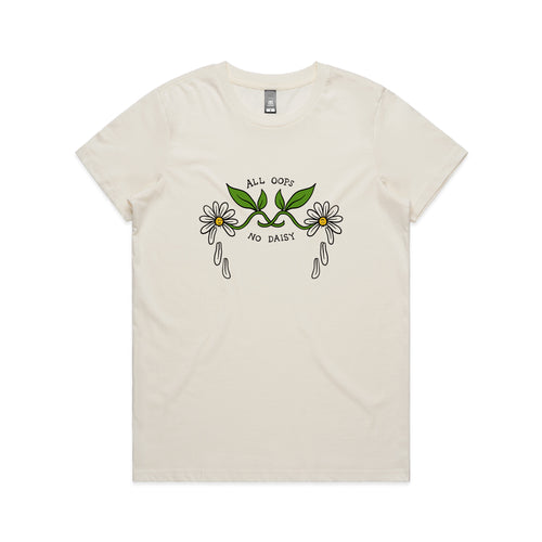 No Daisy Tee by Lonely Kids Club. All clothing from our T-shirts to our shorts and hoodies are ethically made, and printed packed and shipped from Sydney.