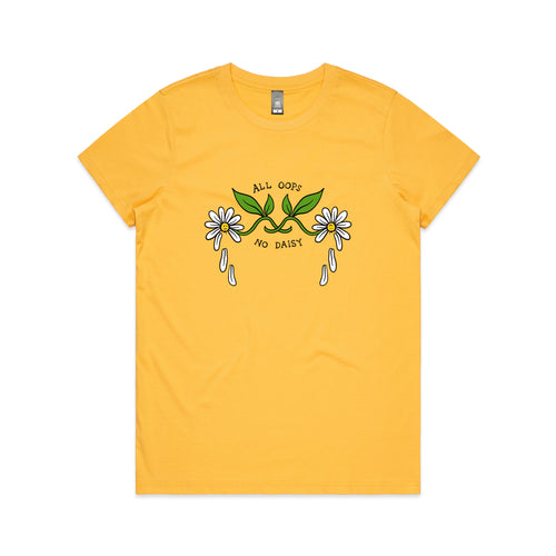 No Daisy Tee by Lonely Kids Club. All clothing from our T-shirts to our shorts and hoodies are ethically made, and printed packed and shipped from Sydney.