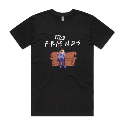 No Friends Tee by Lonely Kids Club. All clothing from our T-shirts to our shorts and hoodies are ethically made, and printed packed and shipped from Sydney.