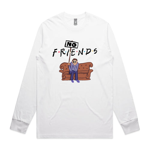 No Friends Tee by Lonely Kids Club. All clothing from our T-shirts to our shorts and hoodies are ethically made, and printed packed and shipped from Sydney.