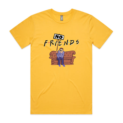 No Friends Tee by Lonely Kids Club. All clothing from our T-shirts to our shorts and hoodies are ethically made, and printed packed and shipped from Sydney.