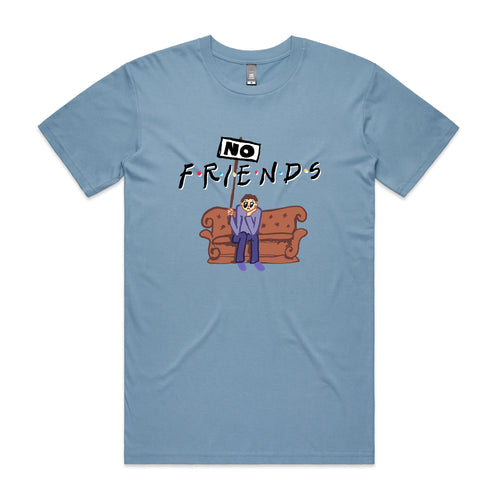 No Friends Tee by Lonely Kids Club. All clothing from our T-shirts to our shorts and hoodies are ethically made, and printed packed and shipped from Sydney.