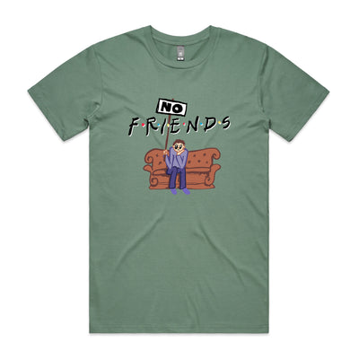 No Friends Tee by Lonely Kids Club. All clothing from our T-shirts to our shorts and hoodies are ethically made, and printed packed and shipped from Sydney.