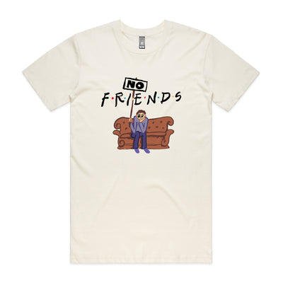 No Friends Tee by Lonely Kids Club. All clothing from our T-shirts to our shorts and hoodies are ethically made, and printed packed and shipped from Sydney.