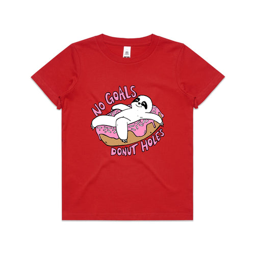 No Goals Kids Tee by Lonely Kids Club. All clothing from our T-shirts to our shorts and hoodies are ethically made, and printed packed and shipped from Sydney.