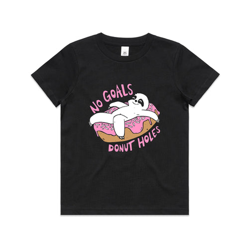 No Goals Kids Tee by Lonely Kids Club. All clothing from our T-shirts to our shorts and hoodies are ethically made, and printed packed and shipped from Sydney.