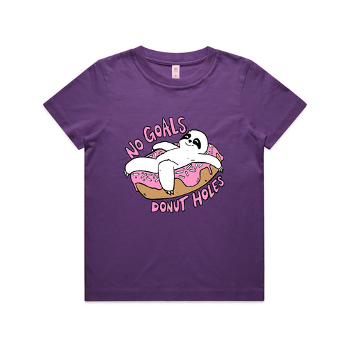 No Goals Kids Tee by Lonely Kids Club. All clothing from our T-shirts to our shorts and hoodies are ethically made, and printed packed and shipped from Sydney.