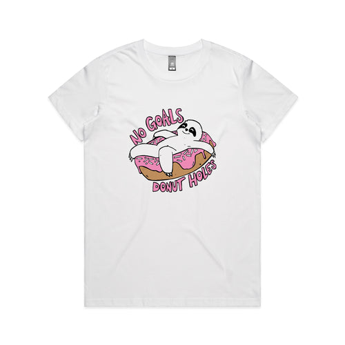No Goals Tee by Lonely Kids Club. All clothing from our T-shirts to our shorts and hoodies are ethically made, and printed packed and shipped from Sydney.