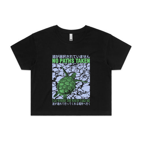 No Paths Taken Tee by Lonely Kids Club. All clothing from our T-shirts to our shorts and hoodies are ethically made, and printed packed and shipped from Sydney.