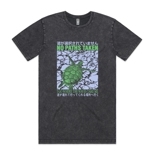 No Paths Taken Tee by Lonely Kids Club. All clothing from our T-shirts to our shorts and hoodies are ethically made, and printed packed and shipped from Sydney.