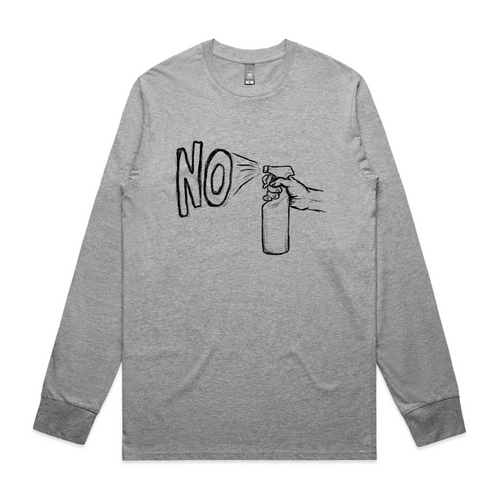 No Spray Tee by Lonely Kids Club. All clothing from our T-shirts to our shorts and hoodies are ethically made, and printed packed and shipped from Sydney.