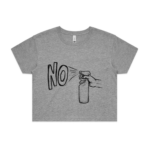 No Spray Tee by Lonely Kids Club. All clothing from our T-shirts to our shorts and hoodies are ethically made, and printed packed and shipped from Sydney.