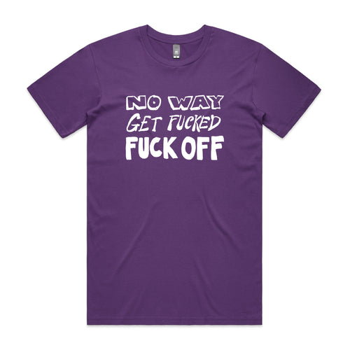 No Way Tee by Lonely Kids Club. All clothing from our T-shirts to our shorts and hoodies are ethically made, and printed packed and shipped from Sydney.